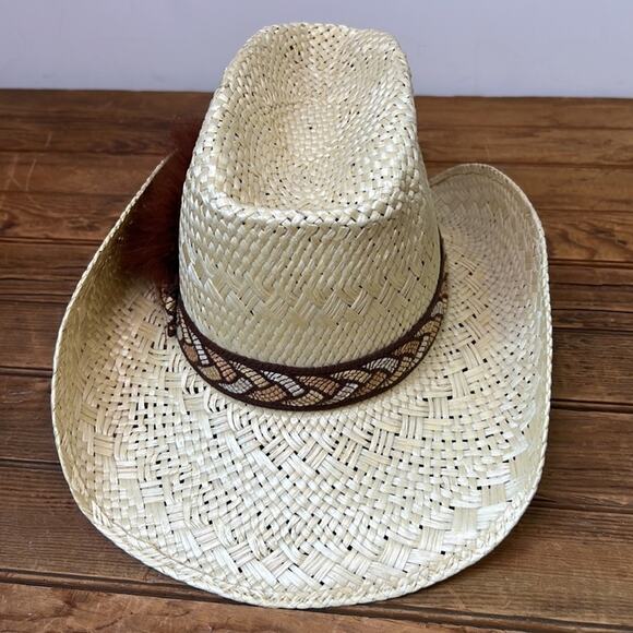 Vintage Resistol cowboy hat Snake River Trail straw deadstock new NWT main image 7